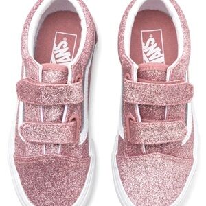 Vans Kids Sparkly Pink Sneakers
